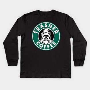 Trasher Coffee Kids Long Sleeve T-Shirt